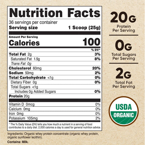 Nutricost Organic Whey Protein Powder