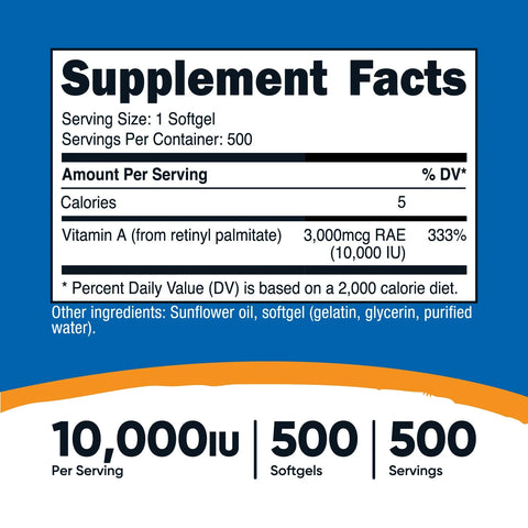 Nutricost Vitamin A Softgels