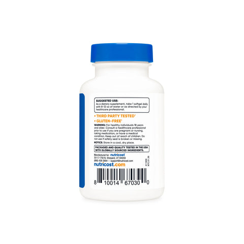 Nutricost Zeaxanthin (with Lutein) Softgels