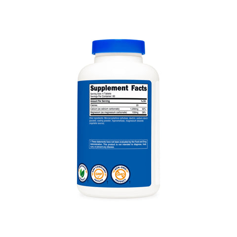 Nutricost Calcium & Magnesium Carbonate Tablets