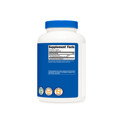 Nutricost White Willow Bark Capsules