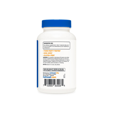 Nutricost Cranberry Extract Capsules (With Vitamin C & E)