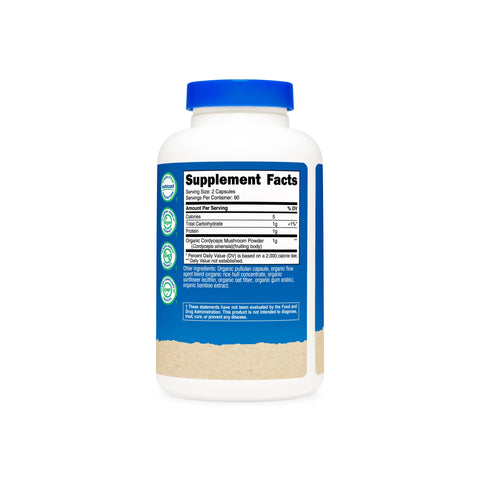 Nutricost Made With Organic Cordyceps Capsules