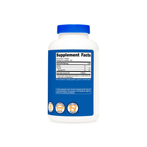 Nutricost Coconut Oil Softgels
