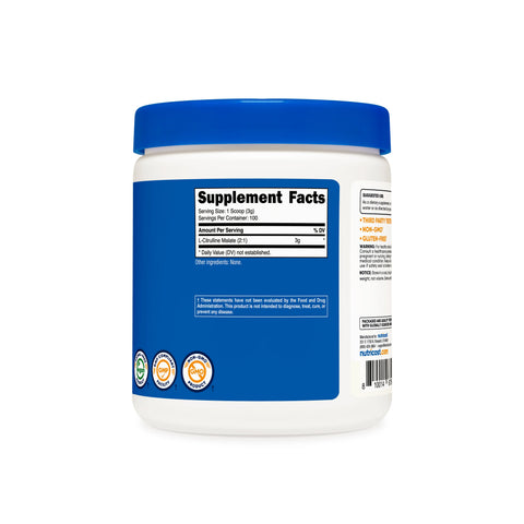 Nutricost L-Citrulline Malate (2:1) Unflavored Powder