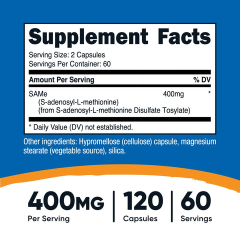 Nutricost SAM-e (S-Adenosyl-L-Methionine)