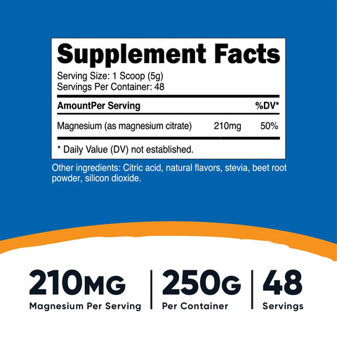 Nutricost Magnesium Citrate Powder