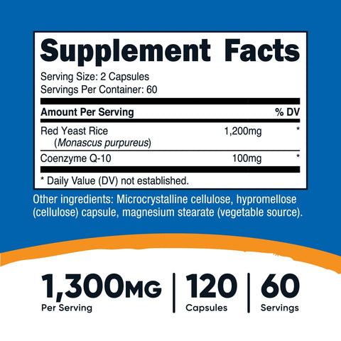 Nutricost Red Yeast Rice with CoQ10
