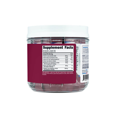 Nutricost Electrolytes Hydration Stick Packs (40 Pack)