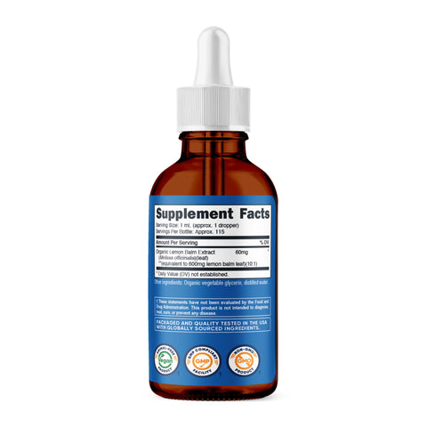 Nutricost Organic Lemon Balm Liquid Extract