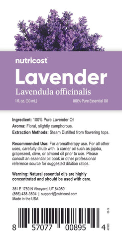 Nutricost Essential Oils (100% Pure Oregano, Peppermint, Melaleuca, or Lavender Oil)